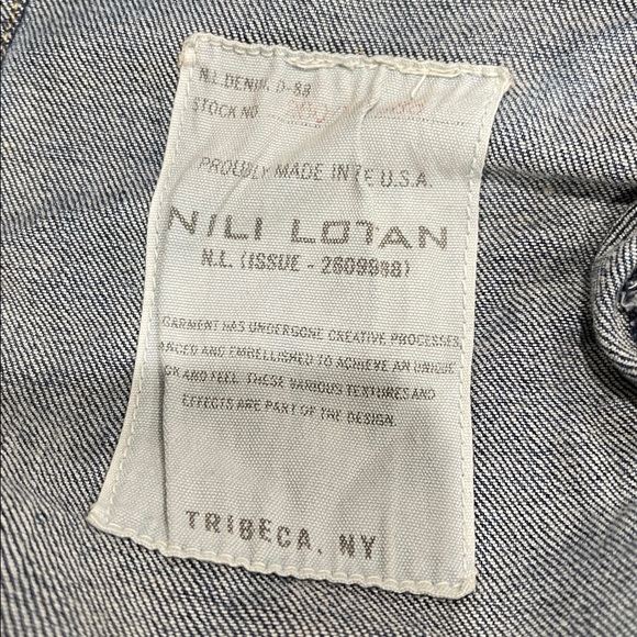 Nili Lotan Emerson Barrel Jean SZ 27 Classic Wash Blue - Picture 10 of 11